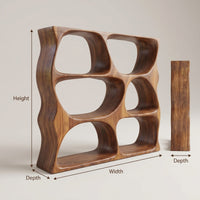 Modern Decorative Bookcase Storage Organizer For Living Room Space, view 3