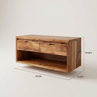 Solid Wood Bathroom Vanity Handcrafted Cabinet, view 3