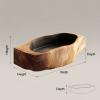 Solid Wood Sink Vanity Handcrafted Wall Mounted Bathroom, view 3