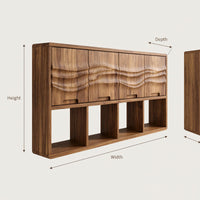 Solid Wood Bathroom Cabinet Sculptural Master, view 3