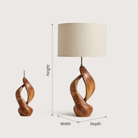 Boho Accent Table Lamp Bedroom Living Room Corner Space, view 3
