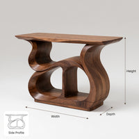 Solid Wood Record Player Stand Storage Cabinet Music Lounge Space, view 3