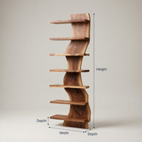 Solid Wood Standing Shelf Living Room, IV, view 3