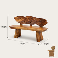 Solid Wood Outdoor Garden Bench Minimalist Solid Entryway Modern Homes, view 3