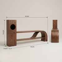 Minimalist Organic Tv Stand For Apartment Interior Design, view 3