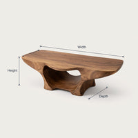 Solid Wood Teak Shower Bench With Curves Storage Space Bathroom, view 3