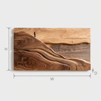 Chisel-Cut Ridgeline Wall Relief, Walnut and Sapwood, view 3 — view 3