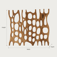 Solid Wood Room Divider Artistic Sculptural Living Office, view 3