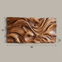 Book-Matched Boards, Carved Into a Rolling Sea Wall Panel, view 3 — view 3