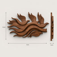 Wall Art Mid Century Statement Wall Panel For Great Room Interior, view 3