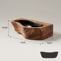 Solid Wood Sink Vanity Wall Mounted Bathroom Compact Bathroom, view 3