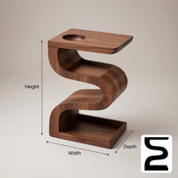 Minimalist Sculptural Side Table For Contemporary Living Space, view 3