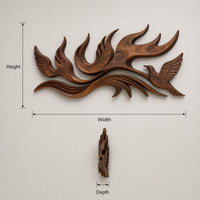 Scandinavian Contour Wall Decor For Lake House Interior, view 3