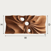 Pierced Drapery Wall Art for a Quiet Home Office Wall, view 3 — view 3