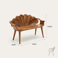 Solid Wood Outdoor Garden Bench Live Edge Entryway Home, view 3