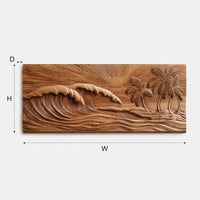 Shoreline Wave Relief for a Bright Coastal Room, view 3 — view 3