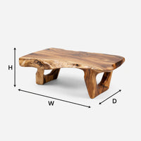 Same Timber Top to Floor, Arch-Base Coffee Table, view 3