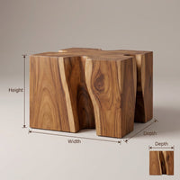 Modern Block Coffee Table For Zen Lounge, view 3