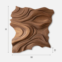 Rolling Dune Wall Panel for a Living Room Focal Wall, view 3 — view 3