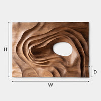 Spiral Wave Wall Art for a Wide Living Room Wall, view 3 — view 3