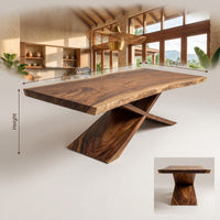 Minimalist Freeform Dining Table For Small Dining Space, view 3