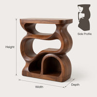 Solid Wood Record Player Stand Turntable With Storage Living Room, view 3