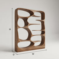 Cell Pod Bookshelf with Carved Organic Openings, view 3