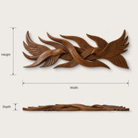 Contemporary Organic Wall Decor For Stair Landing Space, view 3