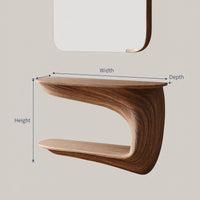 Solid Wood Dressing Table Handcrafted Solid Vanity Bedroom, view 3
