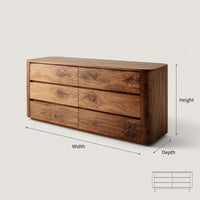 Solid Wood Sideboard Quiet Luxury Living Room, view 3