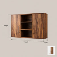 Solid Wood Bathroom Cabinet Wave Front Luxury, view 3