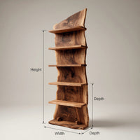 Solid Wood Standing Shelf Home, view 3