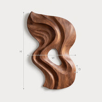 The Shape a River Leaves: Carved Wall Sculpture, view 3 — view 3