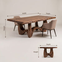 Live Edge Banquet Table For Wine Dining Room, view 3