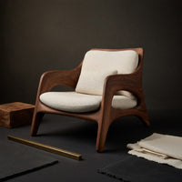 Solid Wood Chair Natural Home Balcony, view 4