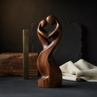 Solid Wood Sculpture Wall Art Handcrafted Abstract Furniture, view 4