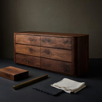 Solid Wood Sideboard Quiet Luxury Living Room, view 4