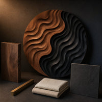 Modern Organic Wall Sculpture For Breakfast Nook Interior, view 4