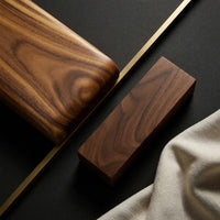 Ribbonline Floating TV Console in Sculpted Walnut, view 4