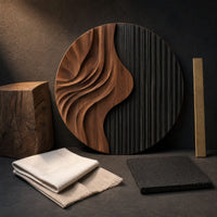 Minimalist Relief Wall Decor For Creative Workspace Interior, view 4