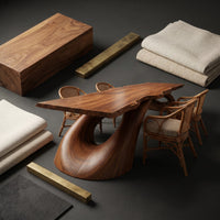 Modern Live Edge Dining Table For Open Concept Dining, view 4