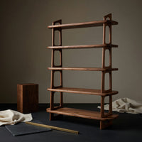 Solid Wood Standing Shelf Living Room Corner, view 4