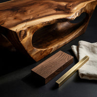 Carved Arch Coffee Table in One Continuous Slab Form, view 4