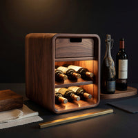 Solid Wood Bar Cabinet Minimalist Wine Small Kitchen Spaces, view 4