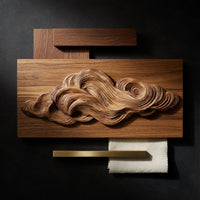 Pale Timber Cloud Rolling Across a Walnut Wall Panel, view 4 — view 4