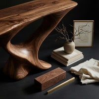 Twistform Console Table, Shaped from One Solid Block, view 4