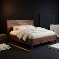Solid Wood Bed Frame Built Drawers Bedroom, view 4