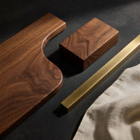 Hand-Sculpted Loop Base TV Console with Drawer Bank, view 4