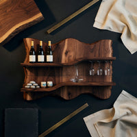 Solid Wood Wine Rack Bottle Storage Dining Space, view 4
