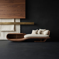 Solid Wood Day Bed Rustic Solid Garden Daybed Entryway Furniture Styling, view 4